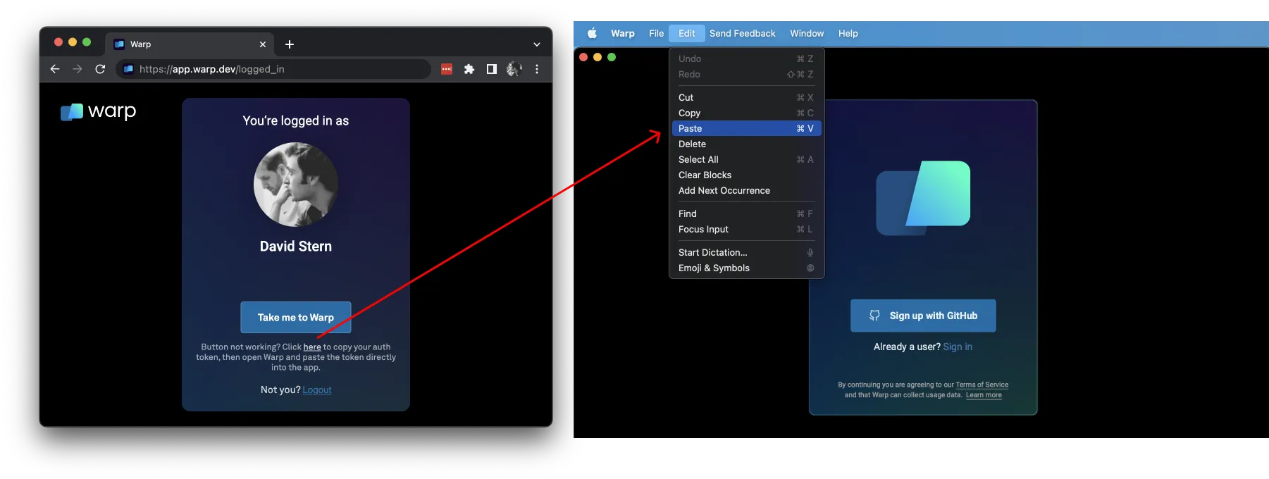 Authentication Token macOS